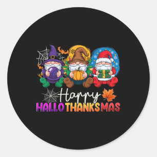 Halloween Erntedank Weihnachten Glückwunsch Hallow Runder Aufkleber