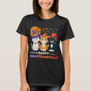 Halloween Erntedank Weihnachten Glückwunsch Hallow T-Shirt