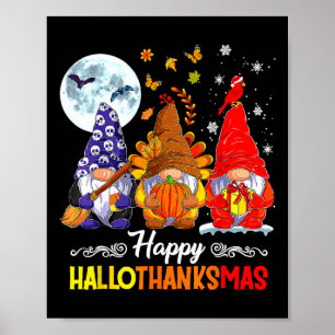 Halloween Erntedank Weihnachten HalloDanke Poster