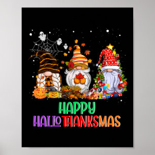 Halloween Erntedank Weihnachten HalloDanke Poster