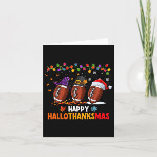 Halloween-Erntedank Weihnachten Hallothanksmas Karte
