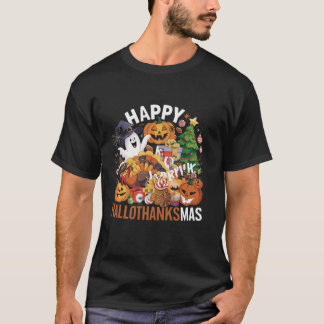 Halloween Erntedank Weihnachten Türkei Happy Hall T-Shirt