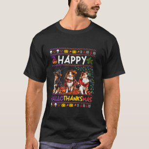 Halloween Erntedank Weihnachten Ugly Shetland Sie T-Shirt
