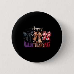 Halloween Erntedankfest Frohes Hallothanksmas Koke Button