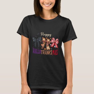 Halloween Erntedankfest Frohes Hallothanksmas Koke T-Shirt