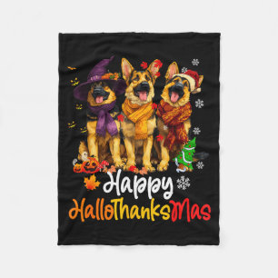 Halloween Erntedankfest Weihnachten Deutscher Schä Fleecedecke