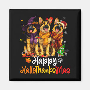 Halloween Erntedankfest Weihnachten Deutscher Schä Magnet