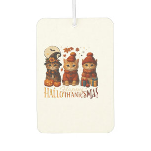 Halloween Erntedankfest Weihnachten Froh HalloDank Autolufterfrischer