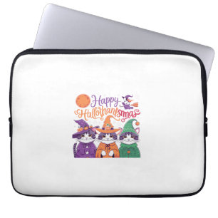 Halloween Erntedankfest Weihnachten Froh HalloDank Laptopschutzhülle
