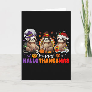 Halloween Erntedankfest Weihnachten Frohes Halloth Karte
