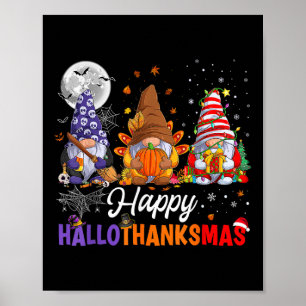 Halloween Erntedankfest Weihnachten Frohes Halloth Poster