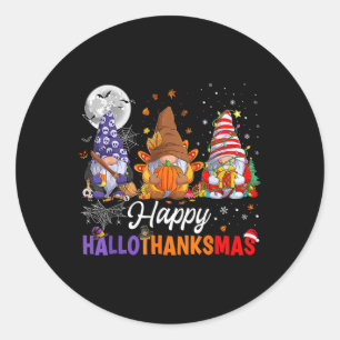 Halloween Erntedankfest Weihnachten Frohes Halloth Runder Aufkleber