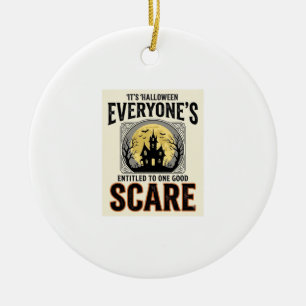 Halloween Erschrecke Jeden Anspruchsvoll Gruselig  Keramik Ornament