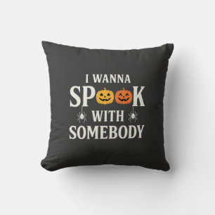 Halloween Erschrecke Jemanden Kürbis Spinne SVG Kissen