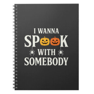 Halloween Erschrecke Jemanden Kürbis Spinne SVG Notizblock