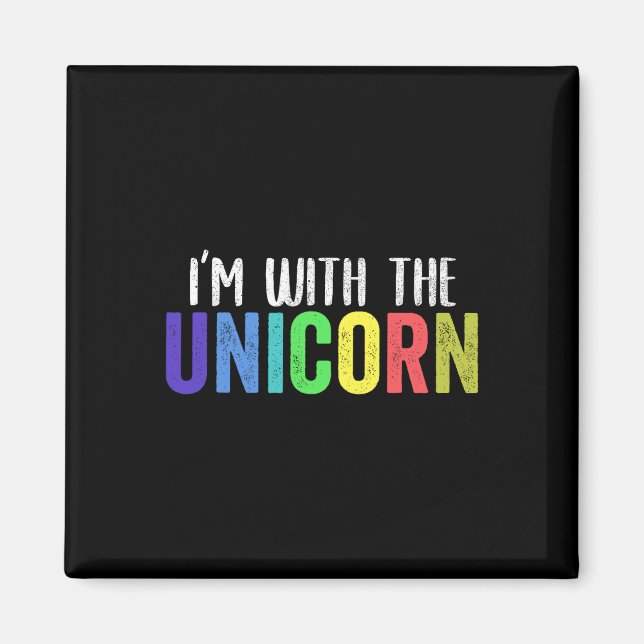 Halloween Erwachsenenkostüm Ich bin mit T Magnet (Vorne)