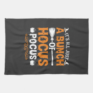 Halloween Es ist alles nur Hokuspokus Hexe Geschirrtuch