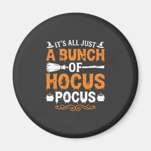 Halloween Es ist alles nur Hokuspokus Hexe Magnet