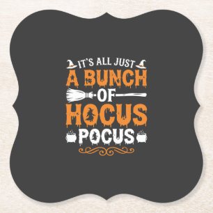 Halloween Es ist alles nur Hokuspokus Hexe Untersetzer