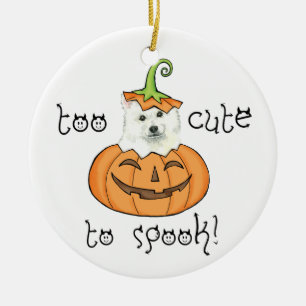 Halloween Eskie Keramikornament
