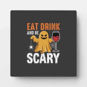 Halloween Essen Trinken Sei Gruselig Gespenst Desi Fotoplatte