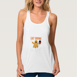 Halloween Essen Trinken Sei Gruselig Gespenst Desi Tank Top