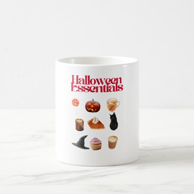 Halloween Essentials Tasse – Cute Gruselige Kaffee (Mittel)
