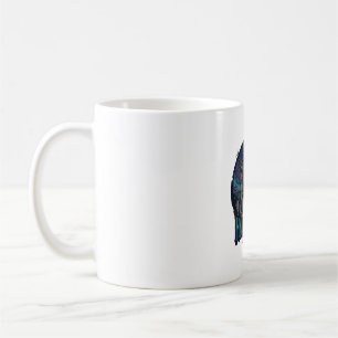 Halloween Est Heulender Wolf Rote Mond Zombie Hand Kaffeetasse