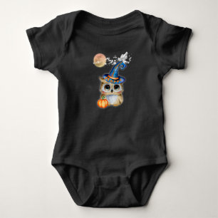 Halloween Eule Baby Strampler