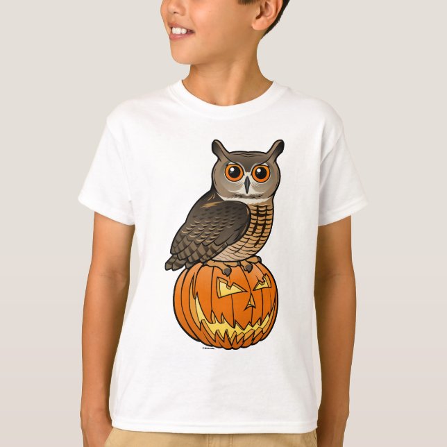 Halloween-Eurasier-Eagle-Eule T-Shirt (Vorderseite)