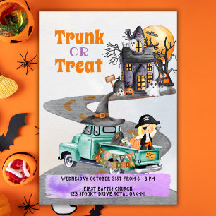 Halloween Event Einladung Trunk oder Leckerei Nied