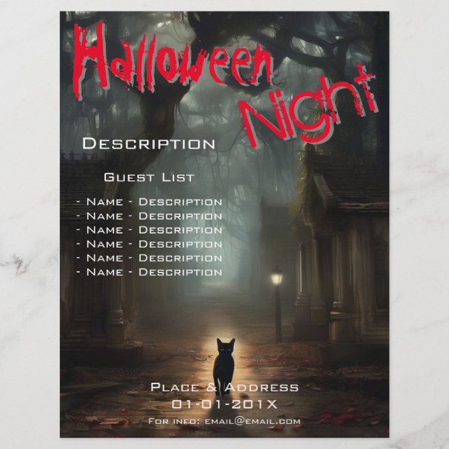 Halloween Event-Werbeaktion Flyer (Vorne)