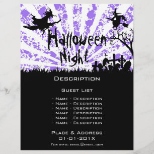 Halloween Event-Werbeaktion Flyer