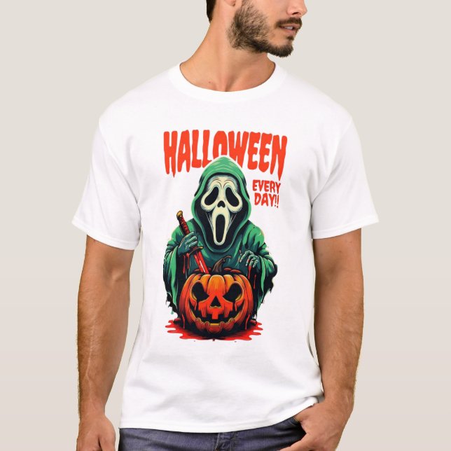 Halloween Every Day T-Shirt | Scream Ghostface  (Vorderseite)