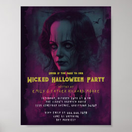 Halloween Evil Circus Clown-Party Einladung Poster