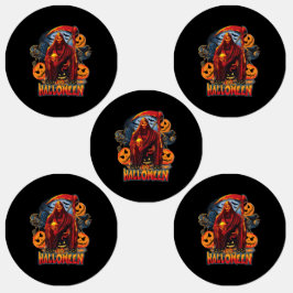 Halloween Evil Skelett, Pumpkin Etiketten