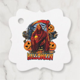 Halloween Evil Skelett, Pumpkin Geschenkanhänger