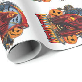Halloween Evil Skelett, Pumpkin Geschenkpapier