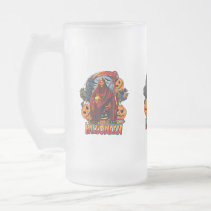 Halloween Evil Skelett, Pumpkin Mattglas Bierglas