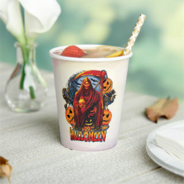 Halloween Evil Skelett, Pumpkin Pappbecher