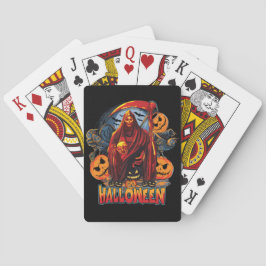 Halloween Evil Skelett, Pumpkin Spielkarten