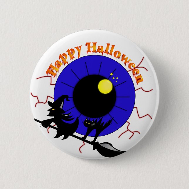 Halloween Eyeball Button (Vorderseite)