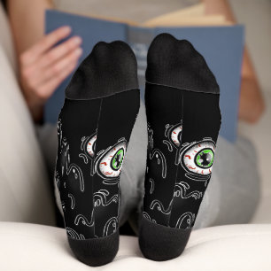 Halloween Eyeball Socks - Spooky Tropfen Crew Sock Socken