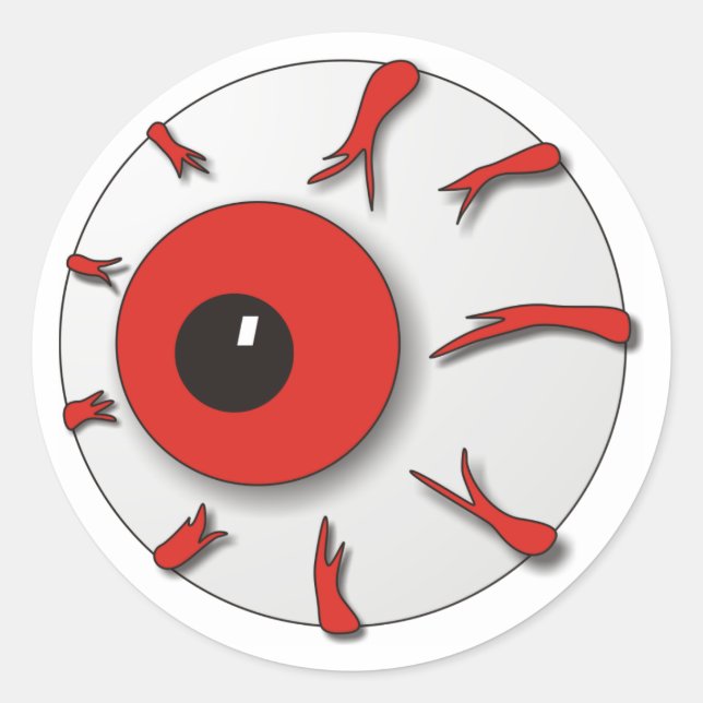 Halloween EyeBall Sticker (Vorderseite)