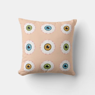 Halloween Eyeballs Bloodshot Eyes Farbige Augen Kissen