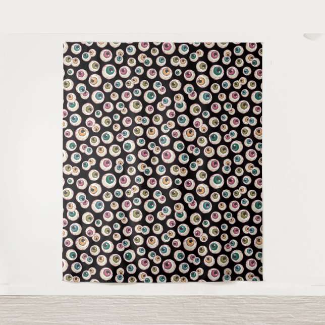 Halloween Eyeballs Foto Hintergrund Wandteppich (Vorderseite)