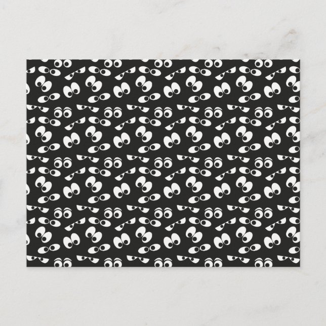 Halloween Eyeballs Postkarte (Vorderseite)