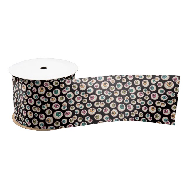 Halloween Eyeballs Satinband (Spule)