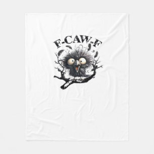 Halloween F-Caw-F Vogel Cool Einzigartig Fleecedecke