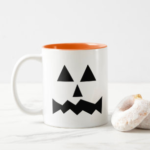Halloween Face Zweifarbige Tasse